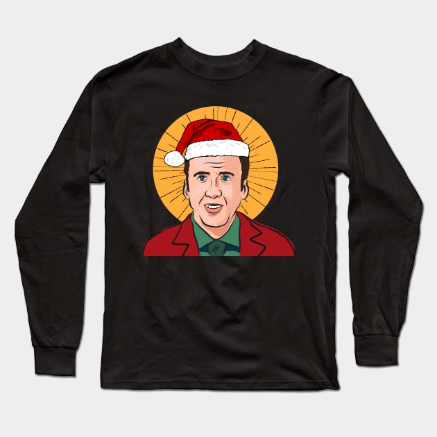 Jolly Saint Nick Long Sleeve T-Shirt by MikeBrennanAD